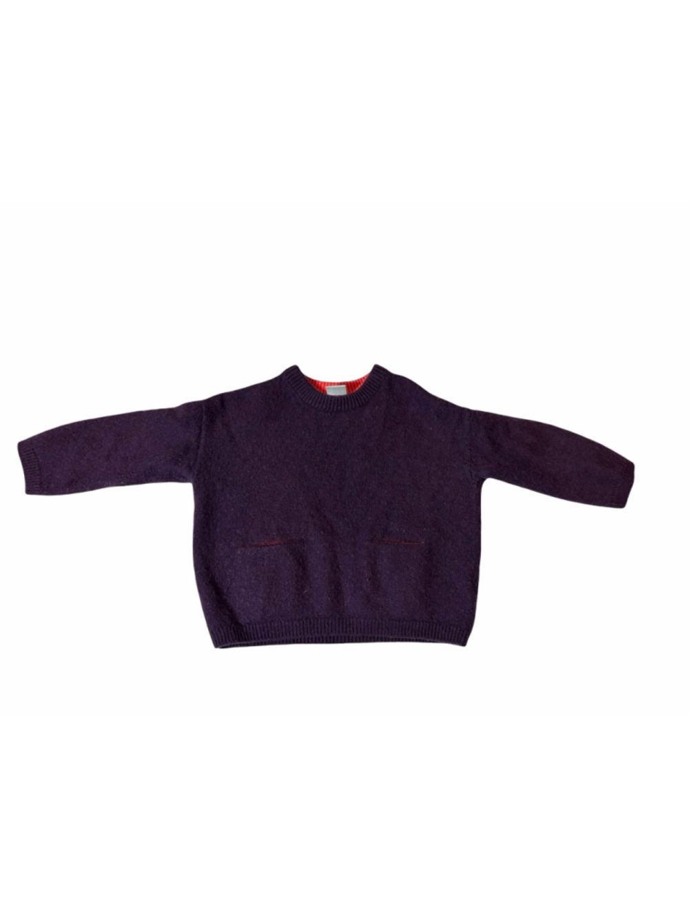 COS Kids 2-4Y 100 Cashmere Sweater Purple Crewneck Minimalist Luxe Soft Knit